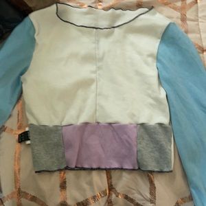 Colorblock Cropped Tee